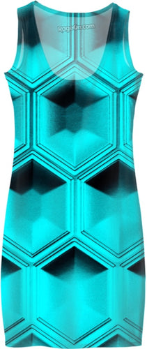 Aqua Angles Dress