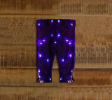 Purple Lights and Stripes Baby Leggings