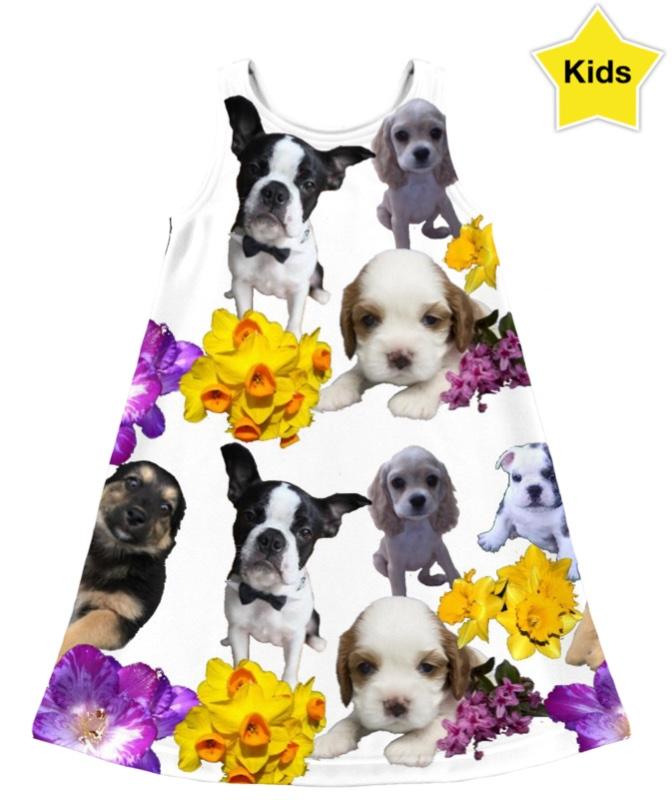 Puppies Daydream Kids Dress